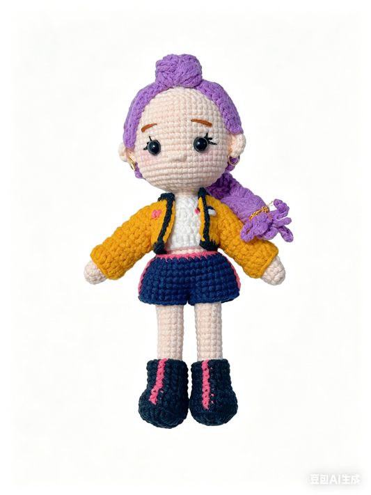 Handmade Crocheted Doll of Kpop Demon Hunter Girls