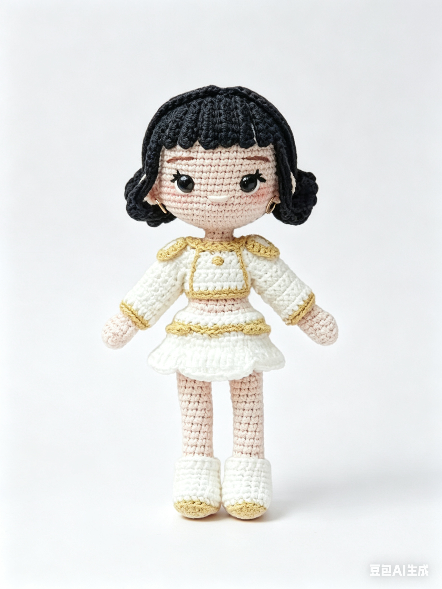Handmade Crocheted dolls from Movies KPOP Demon Huntrix with white outfit