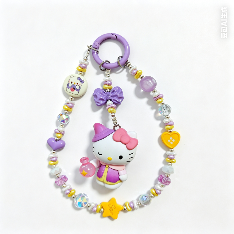 Phone charms of 6 styles Kitty Collection Serial