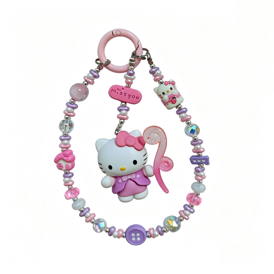 Phone charms of 6 styles Kitty Collection Serial