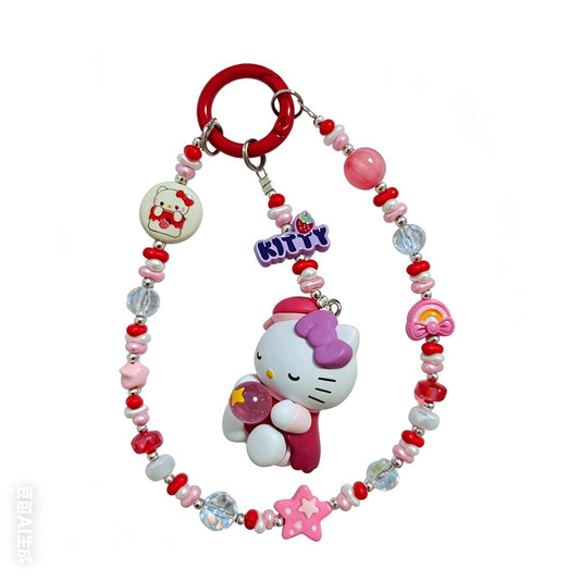 Phone charms of 6 styles Kitty Collection Serial
